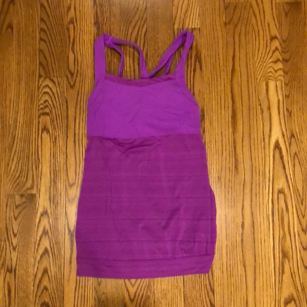 Athleta tank top with built in sports bra size s